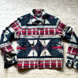 Ralph Lauren RRL Double RL limited edition ethnic pattern wool trucker jacket S